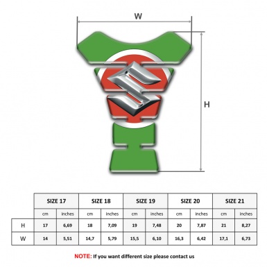 Suzuki Tank Guard Pads Green Style 