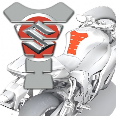 Suzuki Tank Pad Protector Gray Style 