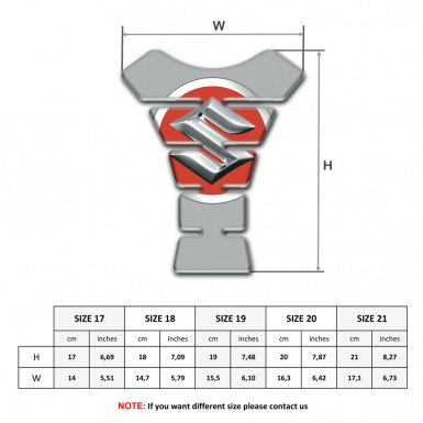 Suzuki Tank Pad Protector Gray Style 