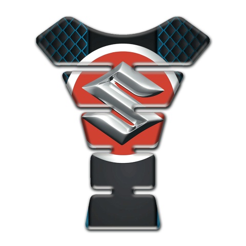 Suzuki Tank Protector Neon Mesh effect Design 