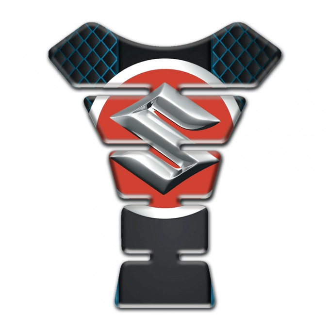 Suzuki Tank Protector Neon Mesh effect Design 