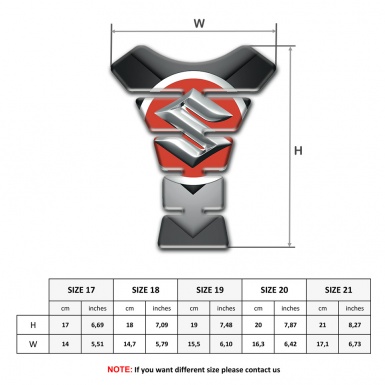 Suzuki Tank Protector Gray Nuance V Shape Decoration Base 
