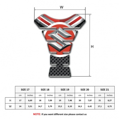 Suzuki  Tank Pad Protector Motorcycle High End Model 