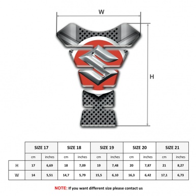 Suzuki Tank Protector Gray Elements Base Style 