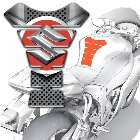 Suzuki Tank Protector Gray Elements Base Style 