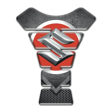 Suzuki Tank Guard Pads Scratched plate Effect 