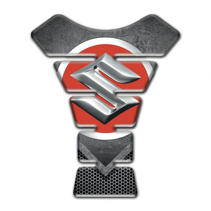 Suzuki Tank Guard Pads Scratched plate Effect 