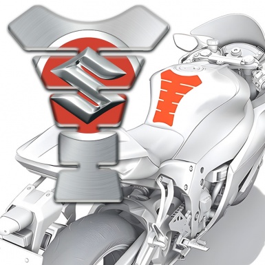Suzuki Tank Fuse High-Quality Silver edition 