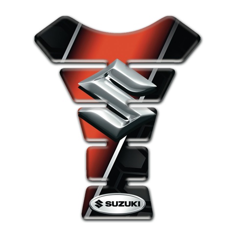 Suzuki Tank Fuse 3d Silver Logo Design Stylish Model 