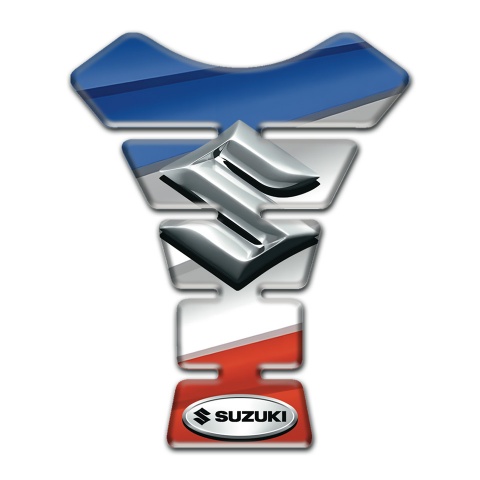 Suzuki Tank Guard Pads Colorful Style with 3D Logo 