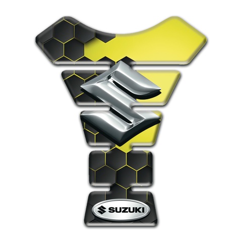 Suzuki Tank Protector Amazing Design with 3D Silver Logo 