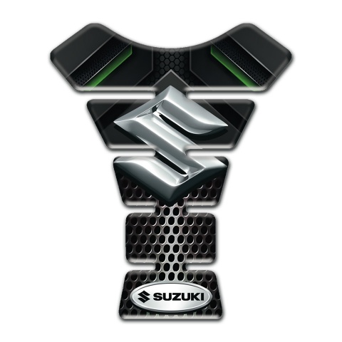 Suzuki Tank Fuse Silver Logo Style Racing Edition type 