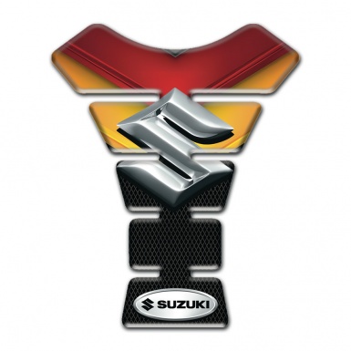 Suzuki Tank Pad Motorbike Fire Colors Motive 
