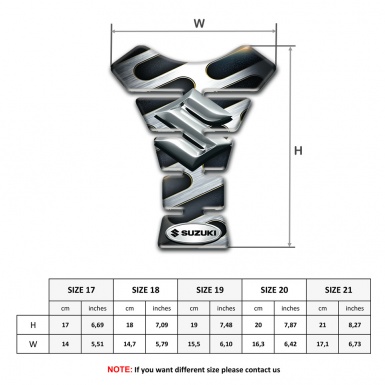 Suzuki Tank Fuse High-Quality Model with 3D Logo 