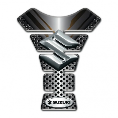 Suzuki Tank Pad Motorbike Stylish Vision with Silver Logo 