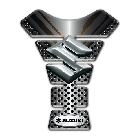 Suzuki Tank Pad Motorbike Stylish Vision with Silver Logo 