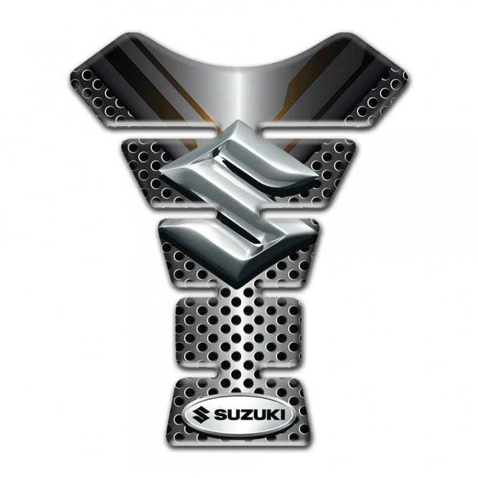 Suzuki Tank Pad Motorbike Stylish Vision with Silver Logo 