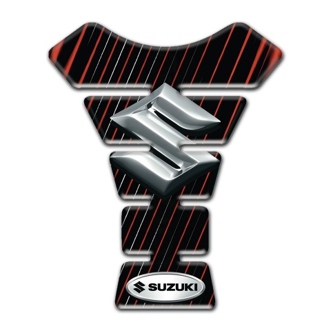 Suzuki Tank Fuse High-Quality Type with 3D Silver Logo 