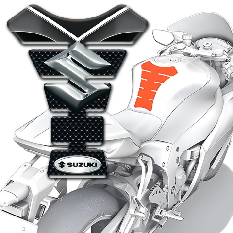 Suzuki Tank Pad Motorbike Anti Slip Sticker Stylish Logo 