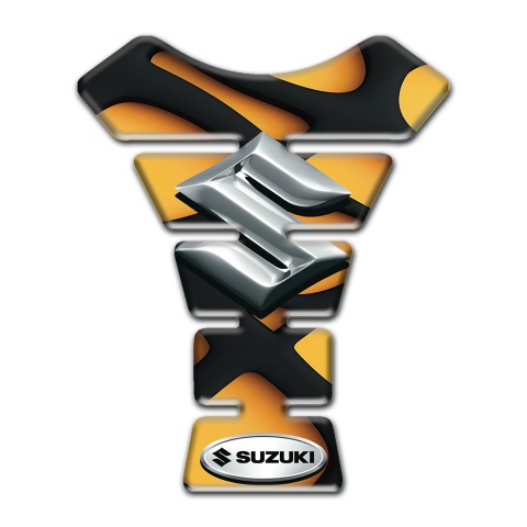 Suzuki Tank Protector Yellow Black Decoration Style 