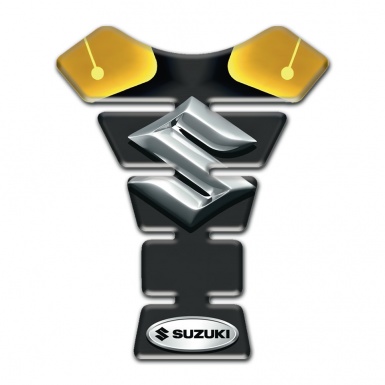 Suzuki Tank Fuse Black with Yellow Parts Design 