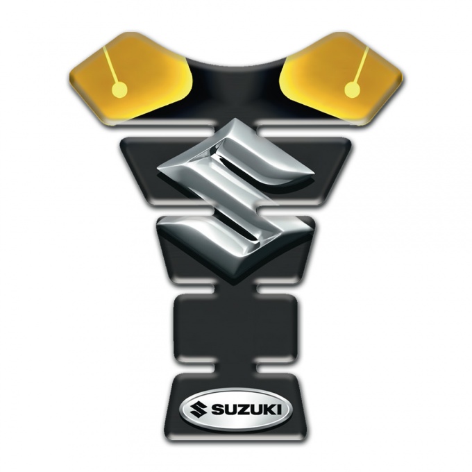 Suzuki Tank Fuse Black with Yellow Parts Design 