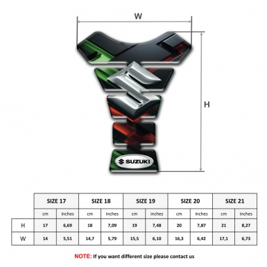 Suzuki Tank Protector Amazing Colorful base 