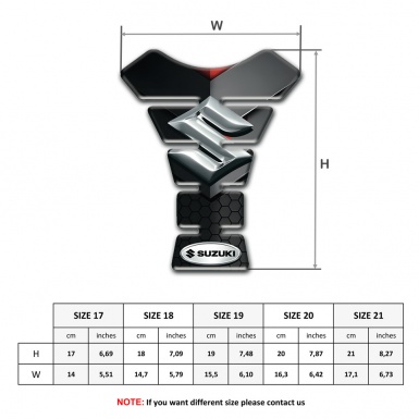 Suzuki Tank Guard Pads Black Gray Type 