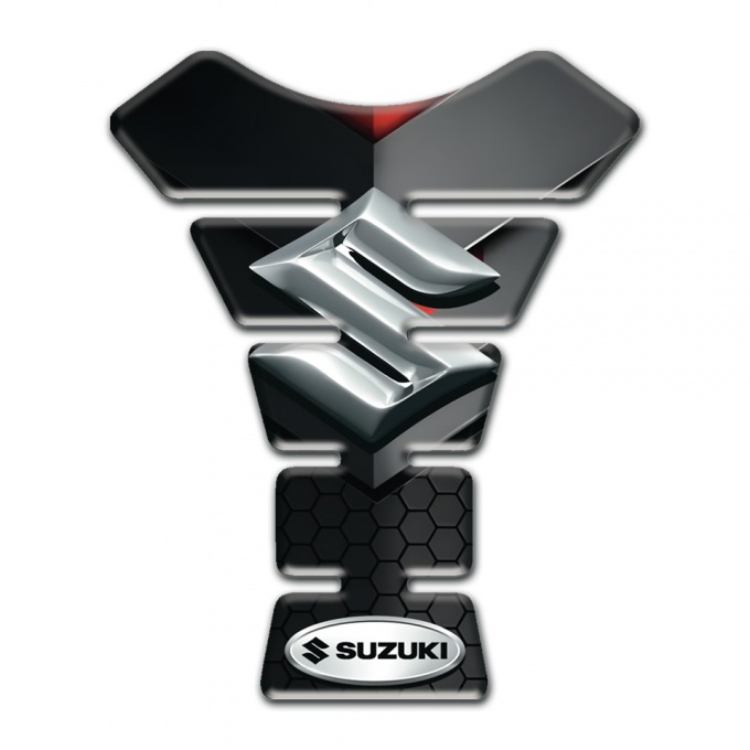 Suzuki Tank Guard Pads Black Gray Type 