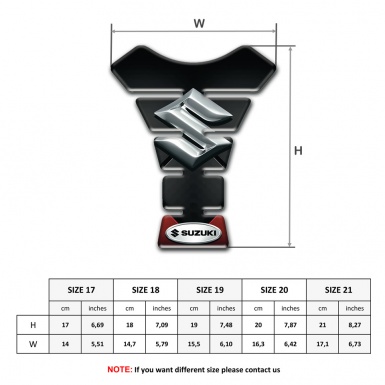 Suzuki Tank Protector Premium Quality Dark Design 