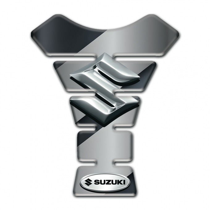 Suzuki Tank Protector Gray Diagonal Tapes Style 