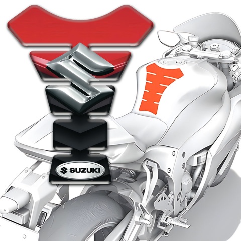 Suzuki Tank Guard Pads Anti Slip Sticker High-Quality Type 