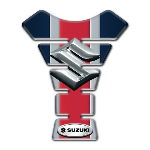 Suzuki Tank Fuse High-Quality  Model with 3D Silver logo 
