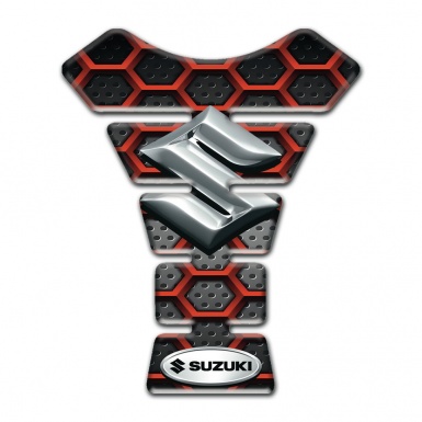 Suzuki Tank Protector Red Large Mesh Edition 