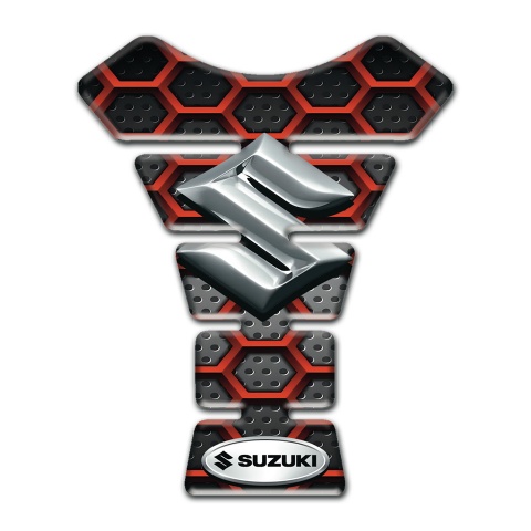 Suzuki Tank Protector Red Large Mesh Edition 