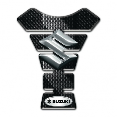 Suzuki Tank Protector Black Flakes with Gray Patterns Design 
