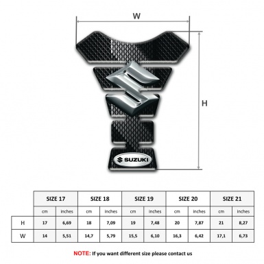 Suzuki Tank Protector Black Flakes with Gray Patterns Design 