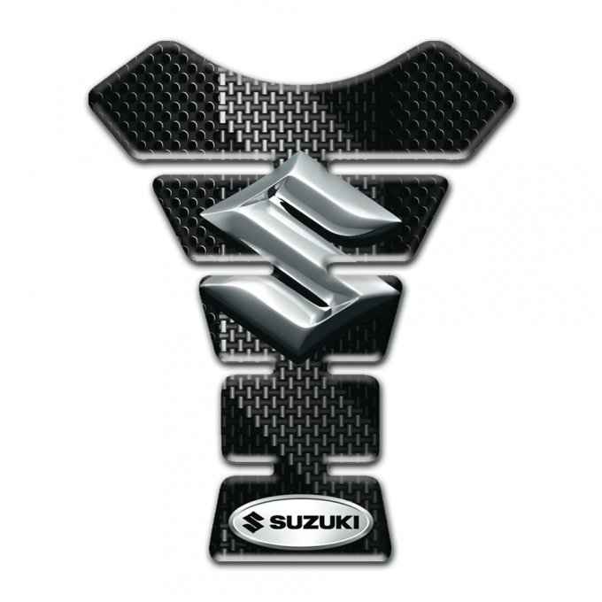 Suzuki Tank Protector Black Flakes with Gray Patterns Design 