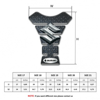 Suzuki Tank Fuse Base with Rough Effect Design 