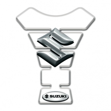 Suzuki Tank Guard Pads Base with White Style 
