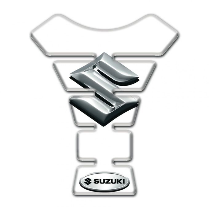 Suzuki Tank Guard Pads Base with White Style 