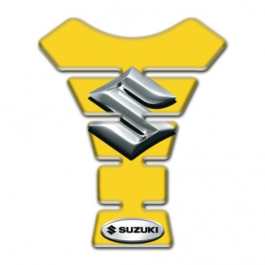 Suzuki Tank Pad Motorbike Base with Yrellow Style 