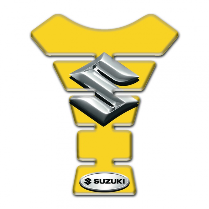 Suzuki Tank Pad Motorbike Base with Yrellow Style 