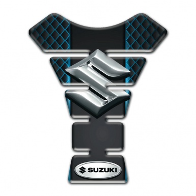 Suzuki Tank Pad Protector background with Neon Mesh Effect 