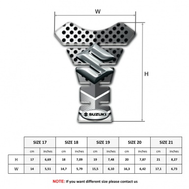 Suzuki Tank Fuse Base with Perforated White Gray Surface 