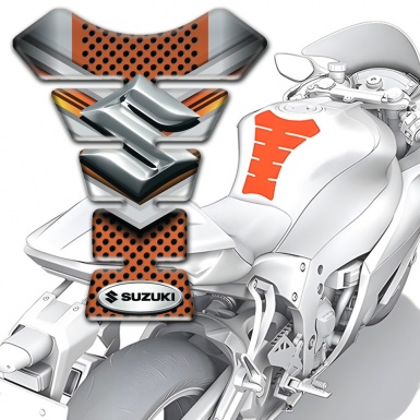 Suzuki Tank Protector Model with Copper Gray Decoration 