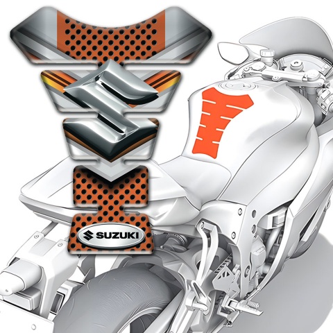 Suzuki Tank Protector Model with Copper Gray Decoration 