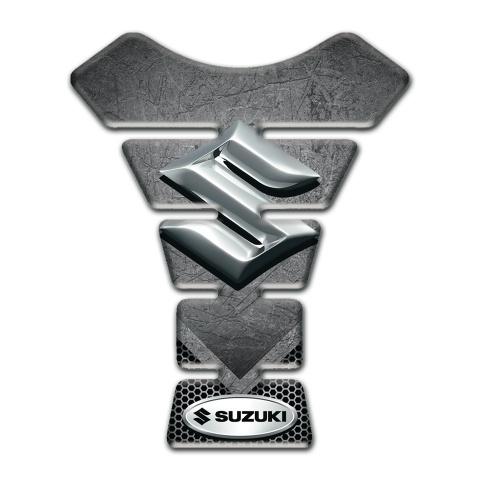 Suzuki Tank Pad Protector Model with Scratched Plate effect 