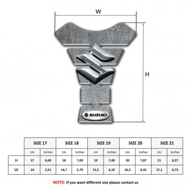 Suzuki Tank Fuse Model with Stone effect Design 