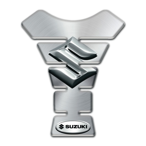 Suzuki Tank Pad Motorbike Model with Silver Design 